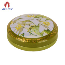 Round shape small metal tin box&hot sale make-up small metal tin box